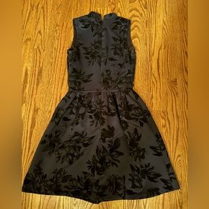 Mock neck navy blue small dress